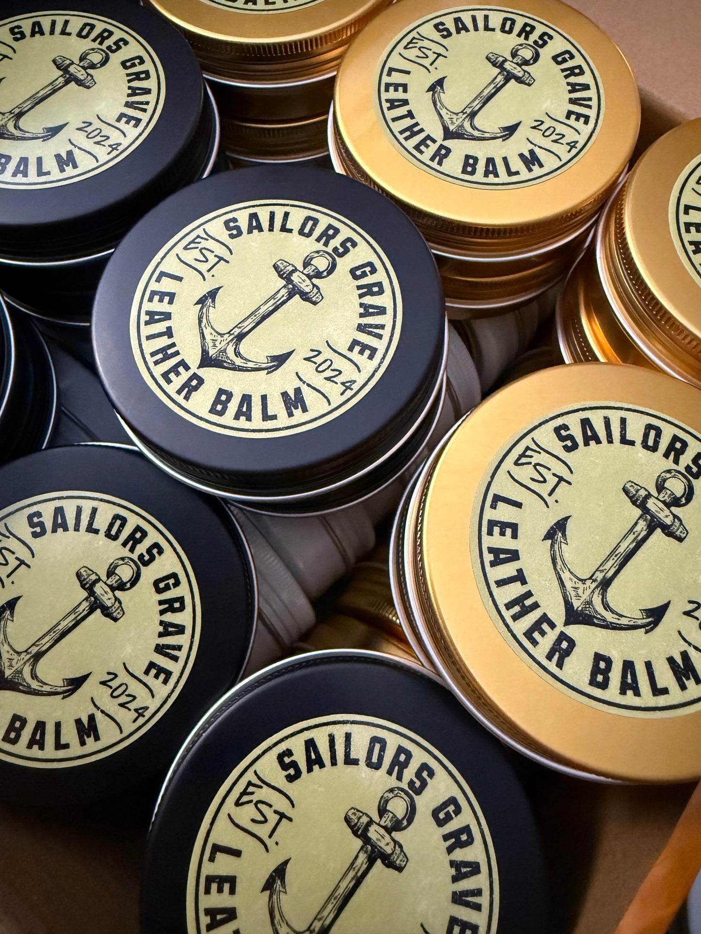 Sailors Grave Leather Balm- 2oz Tin
