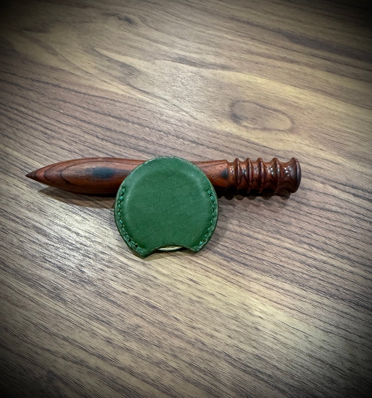Handmade Leather Challenge Coin Holder – SINGLE & DOUBLE