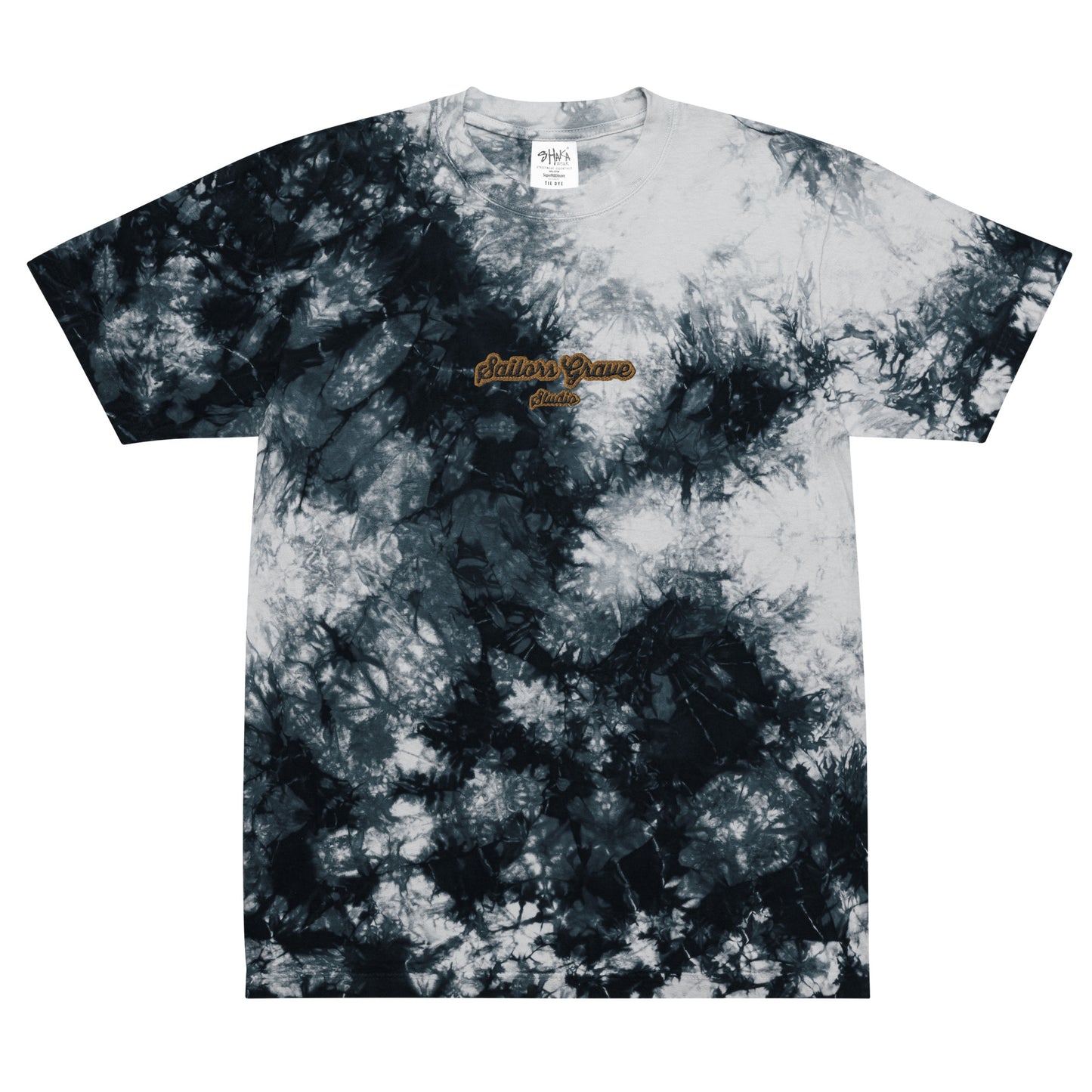 Sailors Grave Studio Embordered Oversized tie-dye t-shirt