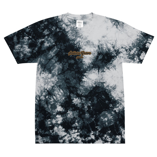 Sailors Grave Studio Embordered Oversized tie-dye t-shirt