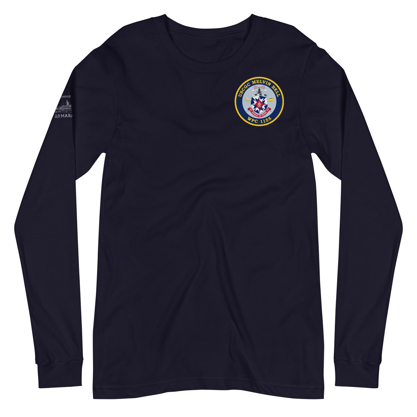 CGC Melvin Bell Commissioning Crew Unisex Long Sleeve Tee